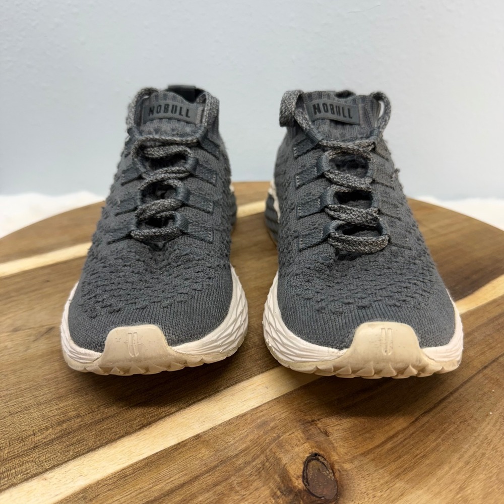 NOBULL Allday Knit Shoes Women's 8.5 Men 7 Gray Gum Lightweight Training Sneaker - Picture 2 of 12